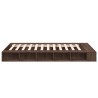 Cadre de lit sans matelas chêne marron 140x190 cm 