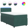Sommier à lattes de lit et matelas Vert foncé 80x200 cm Velours 