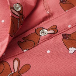 Combinaison à capuche pour enfants vieux rose 116 alsavelo 