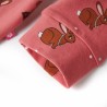 Combinaison à capuche pour enfants vieux rose 116 alsavelo 