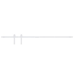 Kit mini de porte d'armoire coulissante Acier au carbone 152 cm 