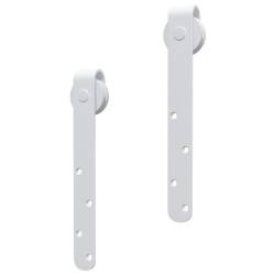 Kit mini de porte d'armoire coulissante Acier au carbone 152 cm 