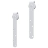 Kit mini de porte d'armoire coulissante Acier au carbone 152 cm 
