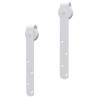 Kit mini de porte d'armoire coulissante Acier au carbone 122 cm 