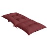 Coussins de chaise dossier haut lot de 2 rouge bordeaux mélangé 