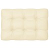 Coussins de canapé palette lot de 7 Crème 