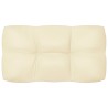Coussins de canapé palette lot de 7 Crème 