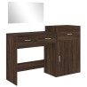Ensemble de coiffeuse 3 pcs chêne marron bois d'ingénierie 