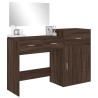 Ensemble de coiffeuse 3 pcs chêne marron bois d'ingénierie 