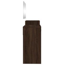 Ensemble de coiffeuse 3 pcs chêne marron bois d'ingénierie 