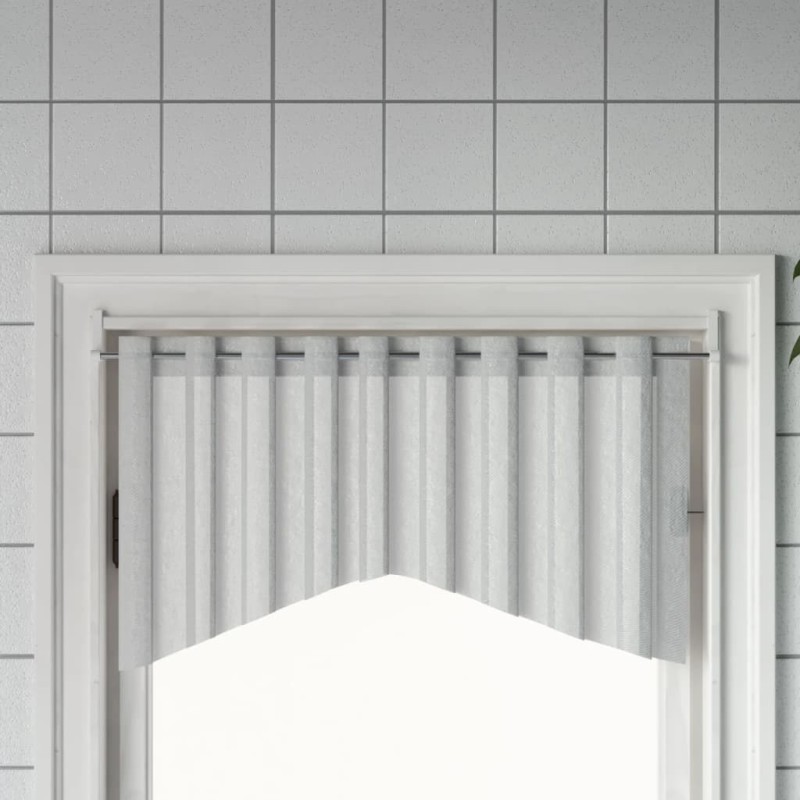 Tringles à rideau 2 pcs blanc et argenté 90-135 cm aluminium 