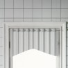 Tringles à rideau 2 pcs blanc et argenté 90-135 cm aluminium 