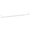 Tringles à rideau 2 pcs blanc et argenté 90-135 cm aluminium 