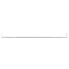 Tringles à rideau 2 pcs blanc et argenté 90-135 cm aluminium 