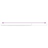 Tringles à rideau 2 pcs blanc et argenté 90-135 cm aluminium 