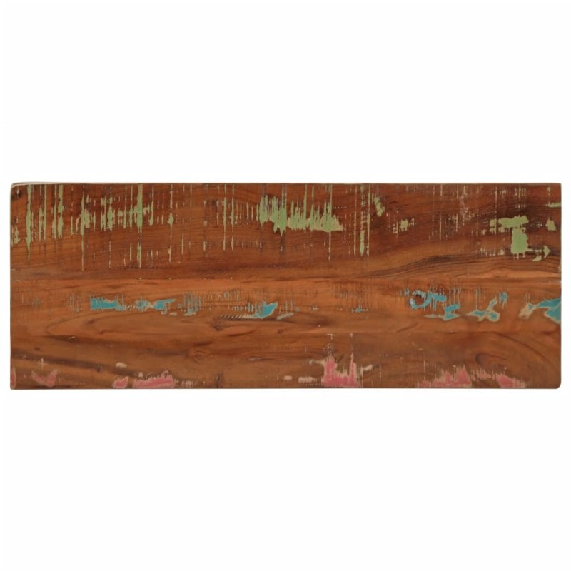 Dessus de table 80x20x3,8 cm rectangulaire bois massif récupéré 