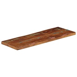 Dessus de table 80x20x3,8 cm rectangulaire bois massif récupéré 