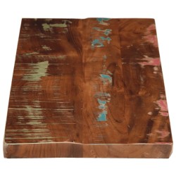 Dessus de table 80x20x3,8 cm rectangulaire bois massif récupéré 
