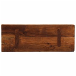 Dessus de table 80x20x3,8 cm rectangulaire bois massif récupéré 