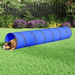Tunnel pour chien bleu Ø 50x300 cm polyester 