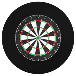 Jeu de cibles professionnel en sisal avec 6 fléchettes 