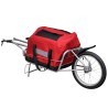 Remorque de vélo à une roue avec sac de rangement 