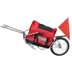 Remorque de vélo à une roue avec sac de rangement 