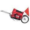 Remorque de vélo à une roue avec sac de rangement 