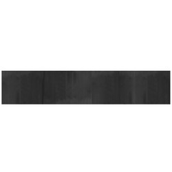 Tapis rectangulaire gris 80x400 cm bambou 