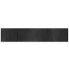 Tapis rectangulaire gris 80x400 cm bambou 