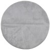 Tapis IZA poils courts style scandinave gris Ø 100 cm 