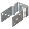 Piquets de clôture 12 pcs argenté 8x6x15 cm acier galvanisé 