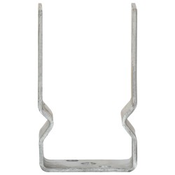 Piquets de clôture 12 pcs argenté 8x6x15 cm acier galvanisé 