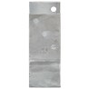 Piquets de clôture 12 pcs argenté 8x6x15 cm acier galvanisé 