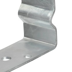 Piquets de clôture 12 pcs argenté 8x6x15 cm acier galvanisé 