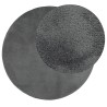Tapis OVIEDO à poils courts anthracite Ø 200 cm 