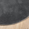 Tapis OVIEDO à poils courts anthracite Ø 200 cm 