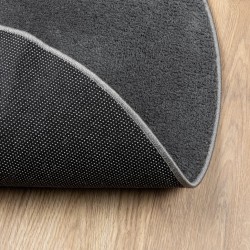 Tapis OVIEDO à poils courts anthracite Ø 200 cm 