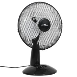 Ventilateur de table 3 vitesses 30 cm 40 W Noir 