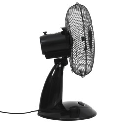 Ventilateur de table 3 vitesses 30 cm 40 W Noir 