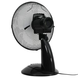 Ventilateur de table 3 vitesses 30 cm 40 W Noir 