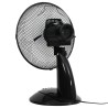 Ventilateur de table 3 vitesses 30 cm 40 W Noir 