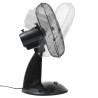 Ventilateur de table 3 vitesses 30 cm 40 W Noir 