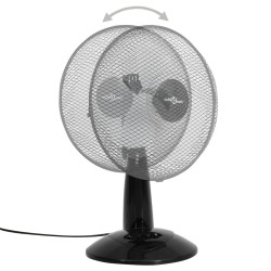 Ventilateur de table 3 vitesses 30 cm 40 W Noir 