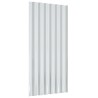 Panneaux de toit 12 pcs Acier enduit de poudre Gris 80x36 cm 
