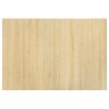 Tapis rectangulaire naturel clair 70x100 cm bambou 
