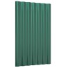 Panneaux de toit 36 pcs Acier enduit de poudre Vert 60x36 cm 