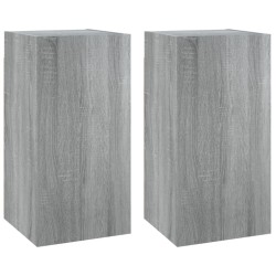 Meubles TV 2 pcs Sonoma gris 30,5x30x60 cm Bois d'ingénierie 
