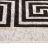Tapis lavable blanc et noir 150x230 cm antidérapant 