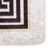 Tapis lavable blanc et noir 150x230 cm antidérapant 
